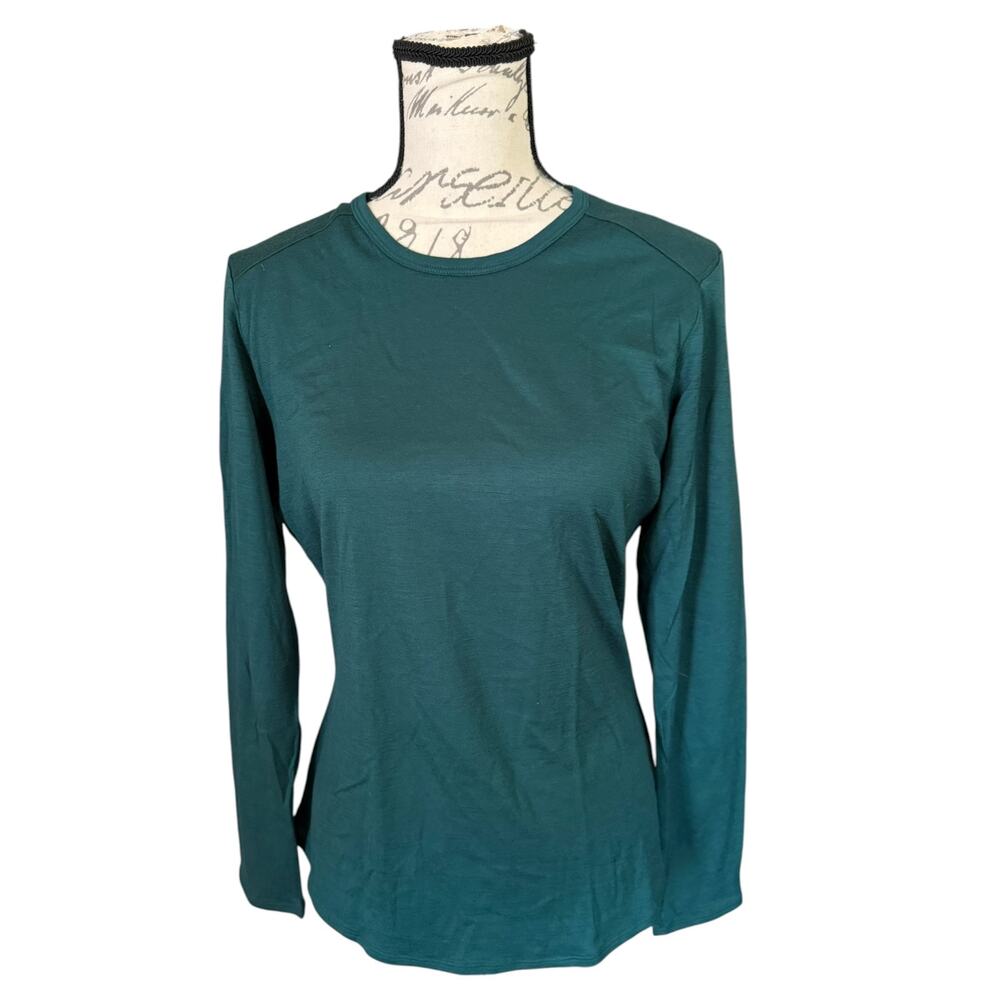 Segments Green Long Sleeve Merino Wool Shirt Size Medium